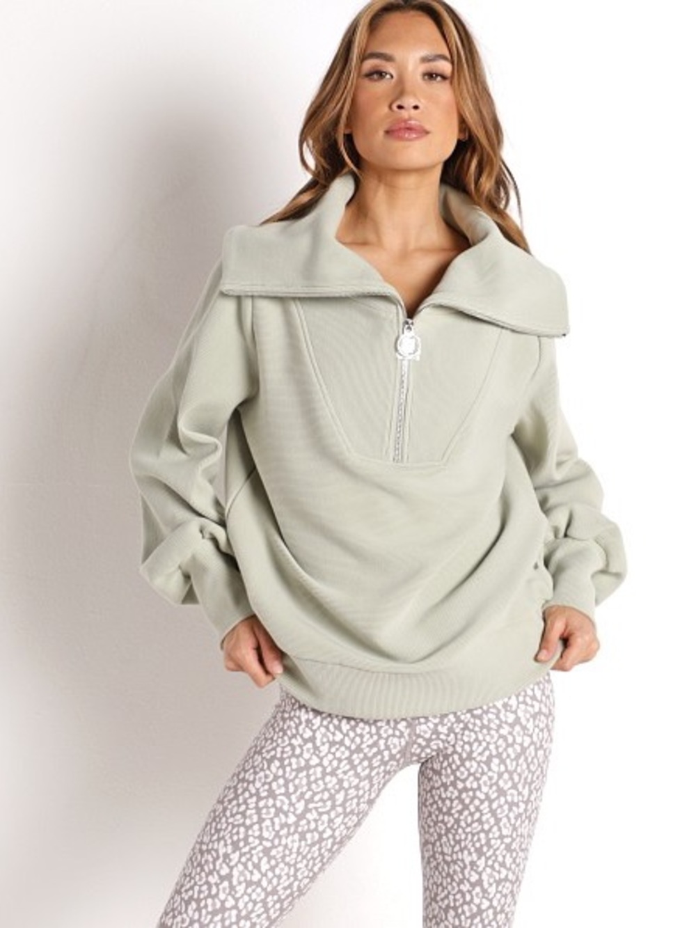 Varley Vine Half Zip Sweater Desert Sage (Small)